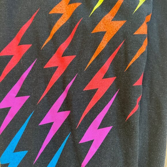 Aviator Nation Black/Rainbow Gradient Bolt Set- Size Small - Picture 9 of 10